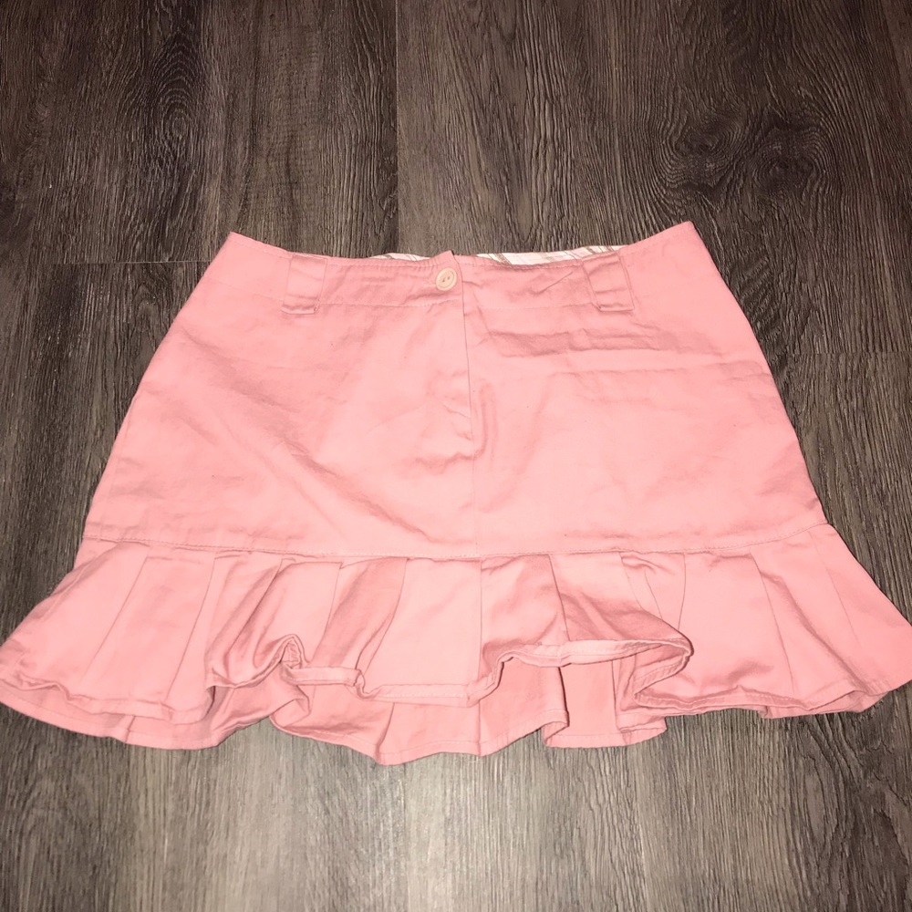 Pink Pleated Skirt